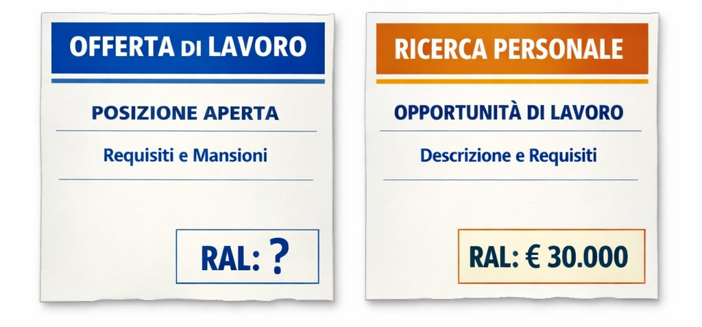 Trasparenza salariale: da oggi obbligo di indicare la RAL negli annunci di lavoro